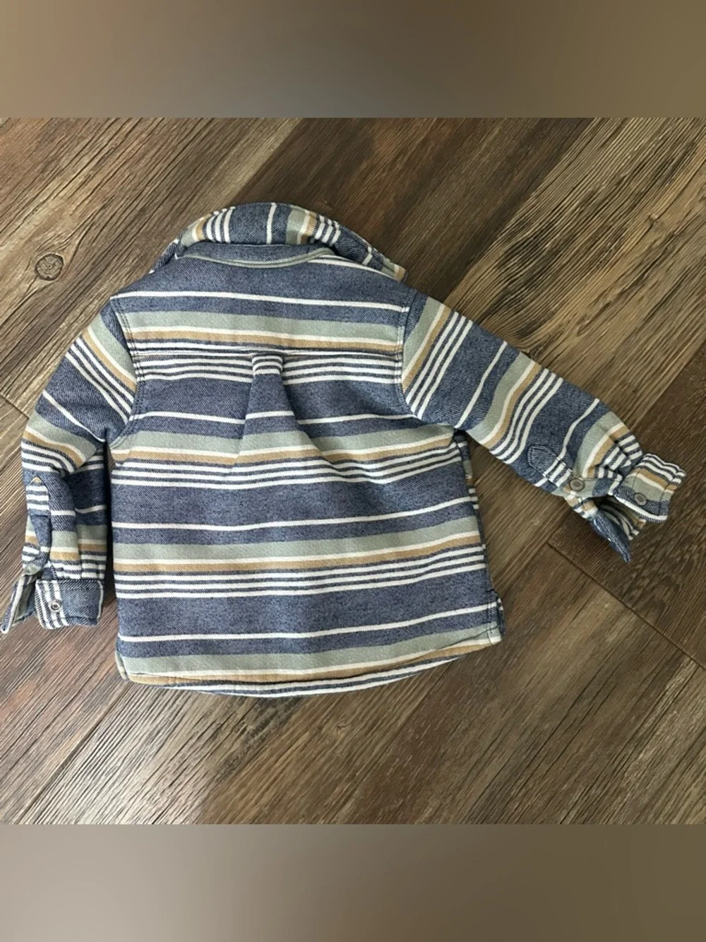 Eddie Bauer Sherpa lined flannel jacket baby toddler boys 18 mo
